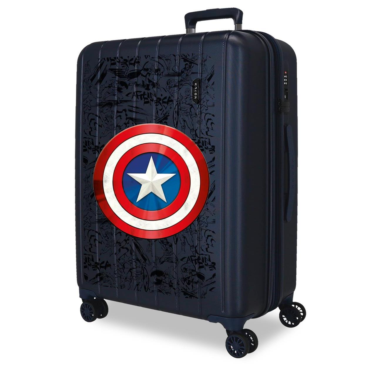 Maleta mediana Expandible Marvel ABS con capacidad de 84,24L