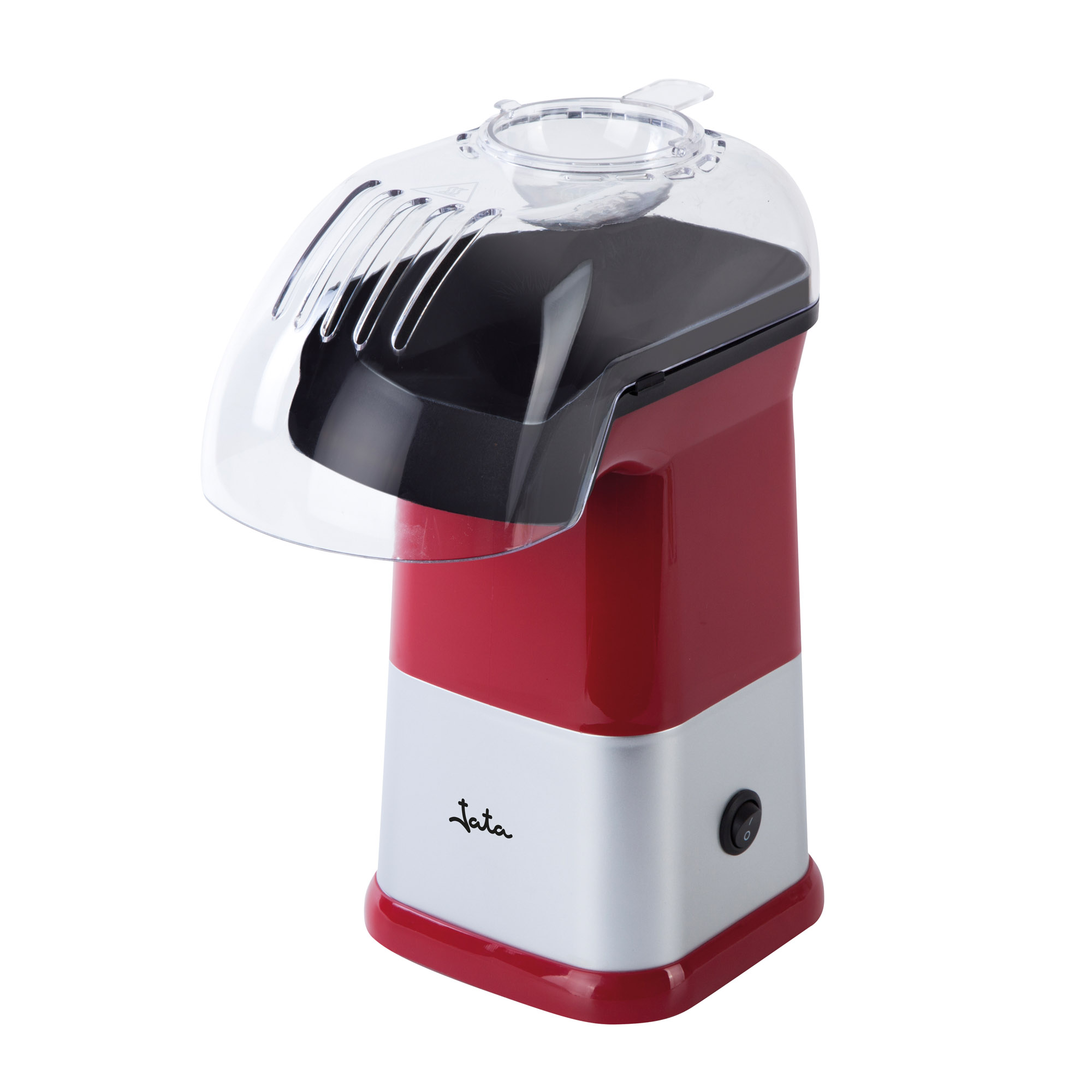 Jata Palomitero Eléctrico 1200 W Convección Palomitas en 3 minutos Incluye cuchara dosificadora Fácil limpieza Rojo - PAL97