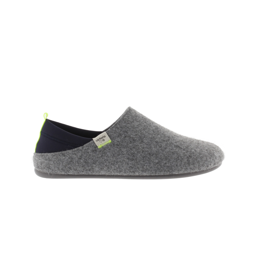 Victoria Norte Zapatillas de casa cerradas de fieltro reciclado con pieza trasera de neopreno 1081115