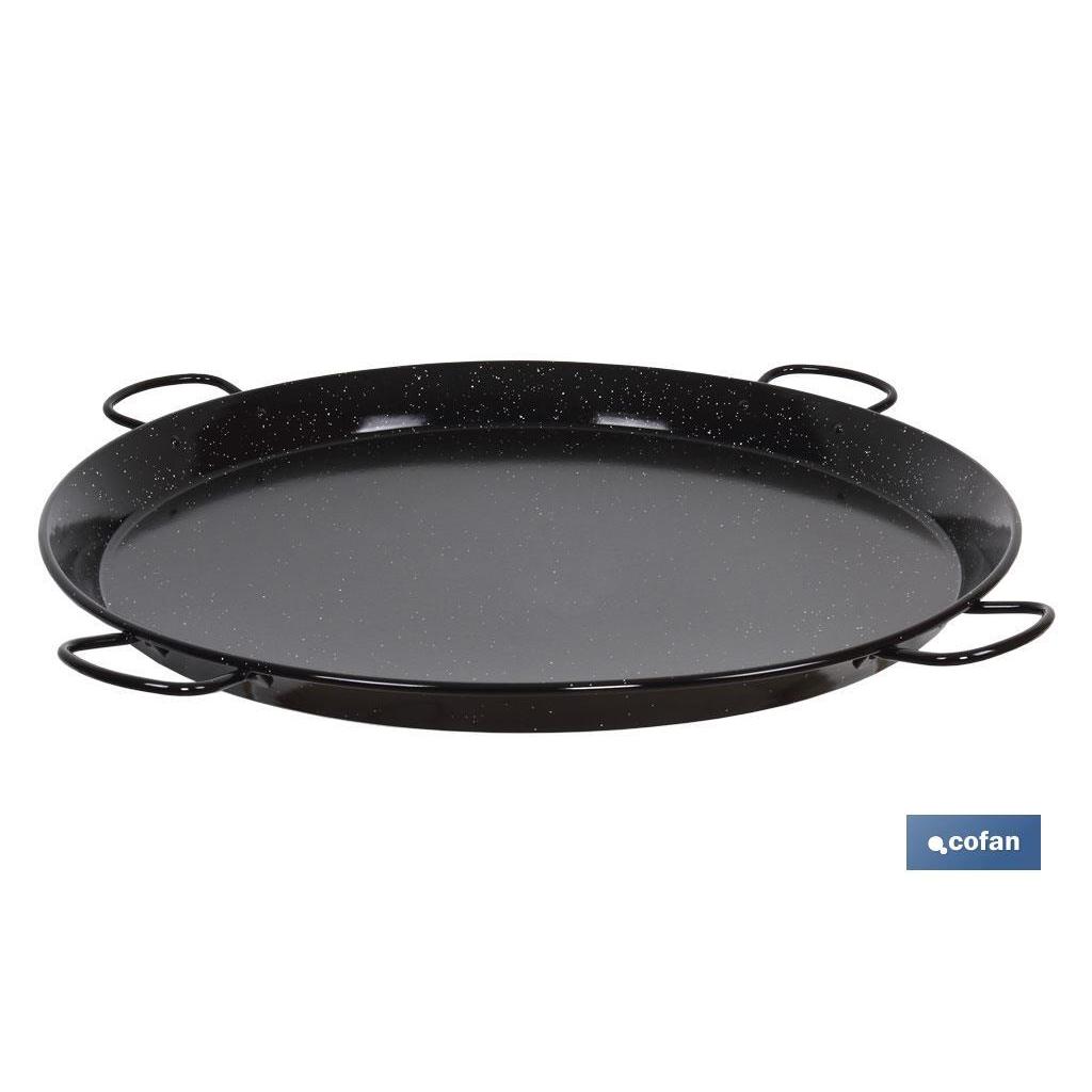 Cofan Paellera de Acero Esmaltado Tradicional 4 Asas