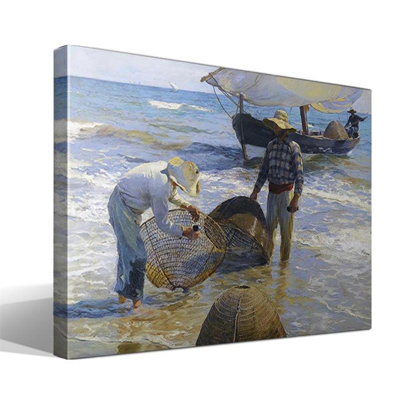Cuadro Canvas Pescadores Valencianos Joaquín Sorolla - Alta Resolución