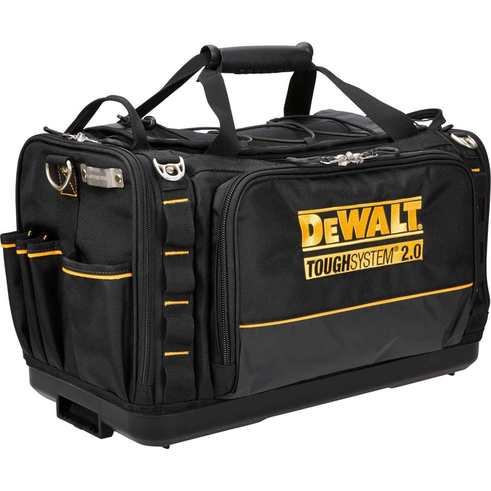 Dewalt 22" Toughsystem 2.0 portable tool box, multi compartment design, impact resistant with 3-year warranty for durable storage solutions.