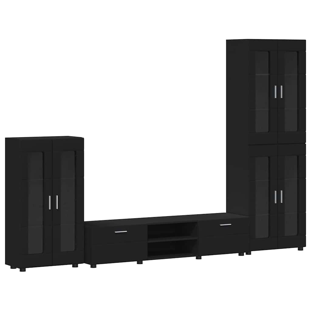 vidaXL Conjunto de mueble de TV con cajón FLORIN Madera de ingeniería
