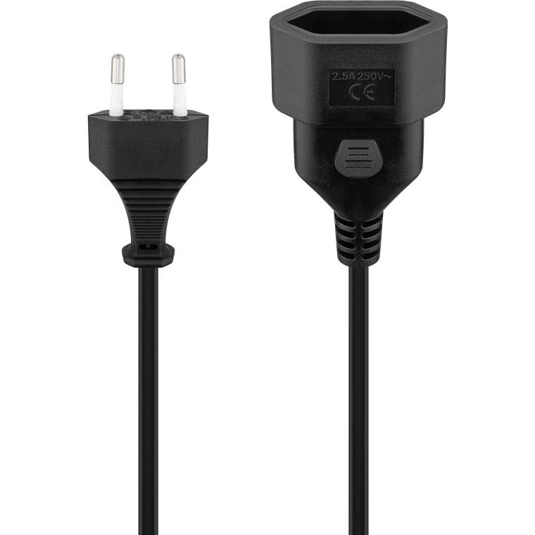 Goobay 50508 cable de transmisión Negro 3 m Enchufe tipo C