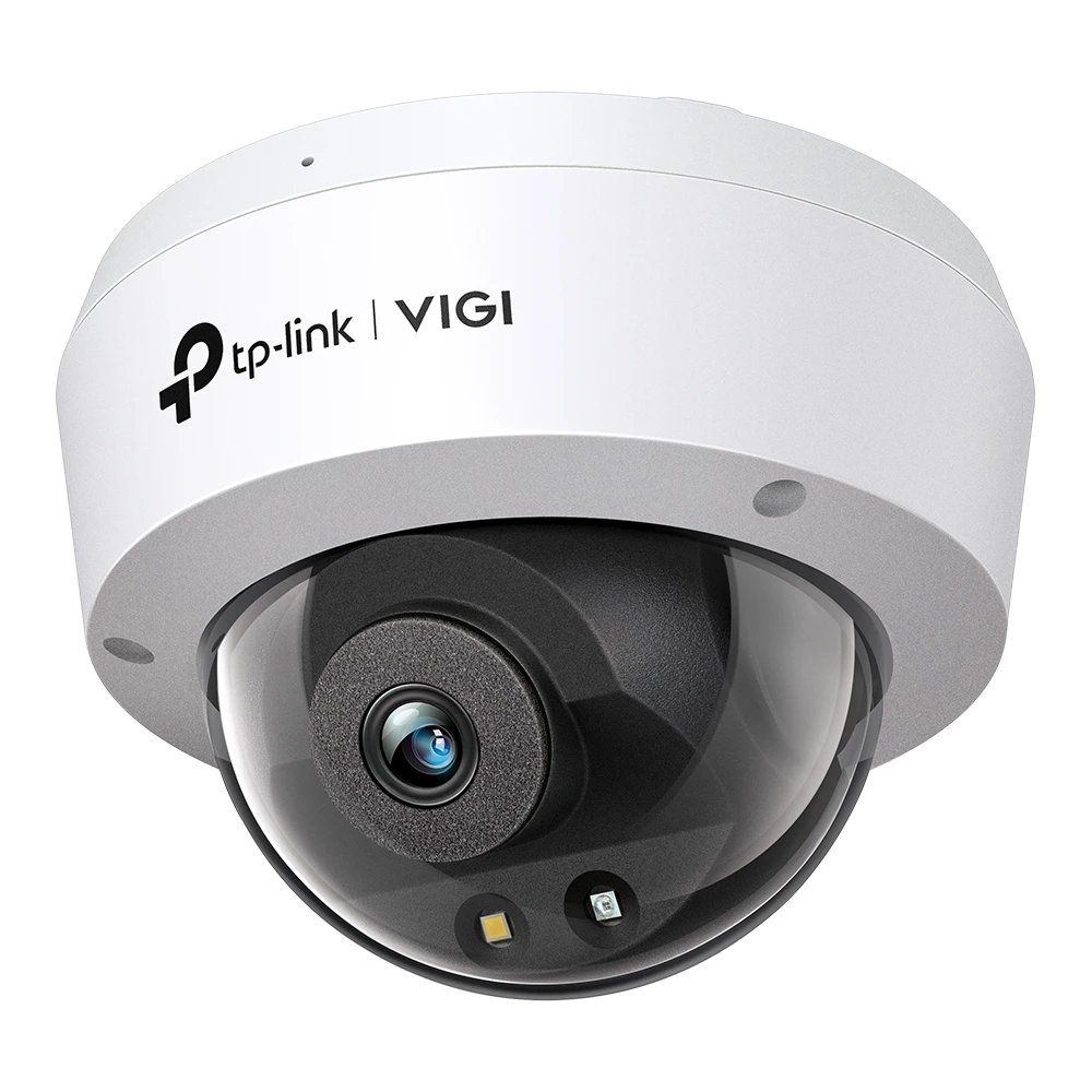 TP-Link - Cámara de seguridad domótica VIGI C240 con lente de 4 mm, diseño discreto en blanco, ideal para hogar u oficina, integración sencilla con control remoto y alertas inteligentes