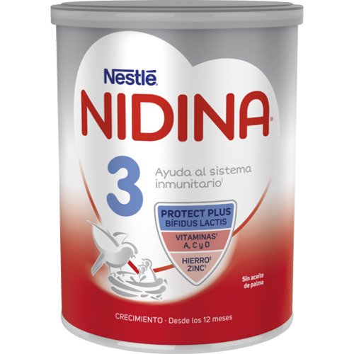 Varios - Nestlé NIDINA Leche De Crecimiento A Partir Los 12 Meses X800g, 3 Unidad, Formato Exclusivo