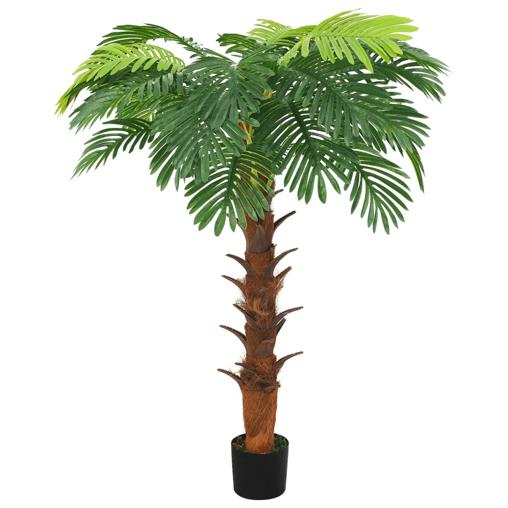 vidaXL Palmera Cycas Artificial con Macetero Verde Planta Falsa Oficina Dimensiones 140 cm,  90 cm,  160 cm y mas