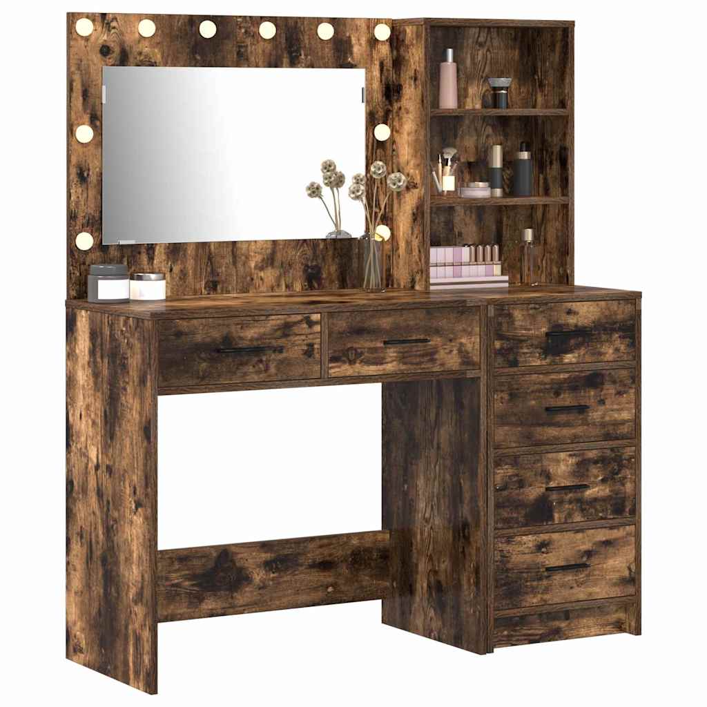 vidaXL Mesa de tocador Marrón 78.5 x 41 x 135 cm Madera contrachapada