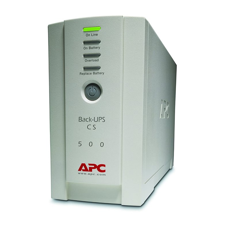 Sistema de alimentación ininterrumpida APC Back-UPS CS 500 (BK500EI), blanco