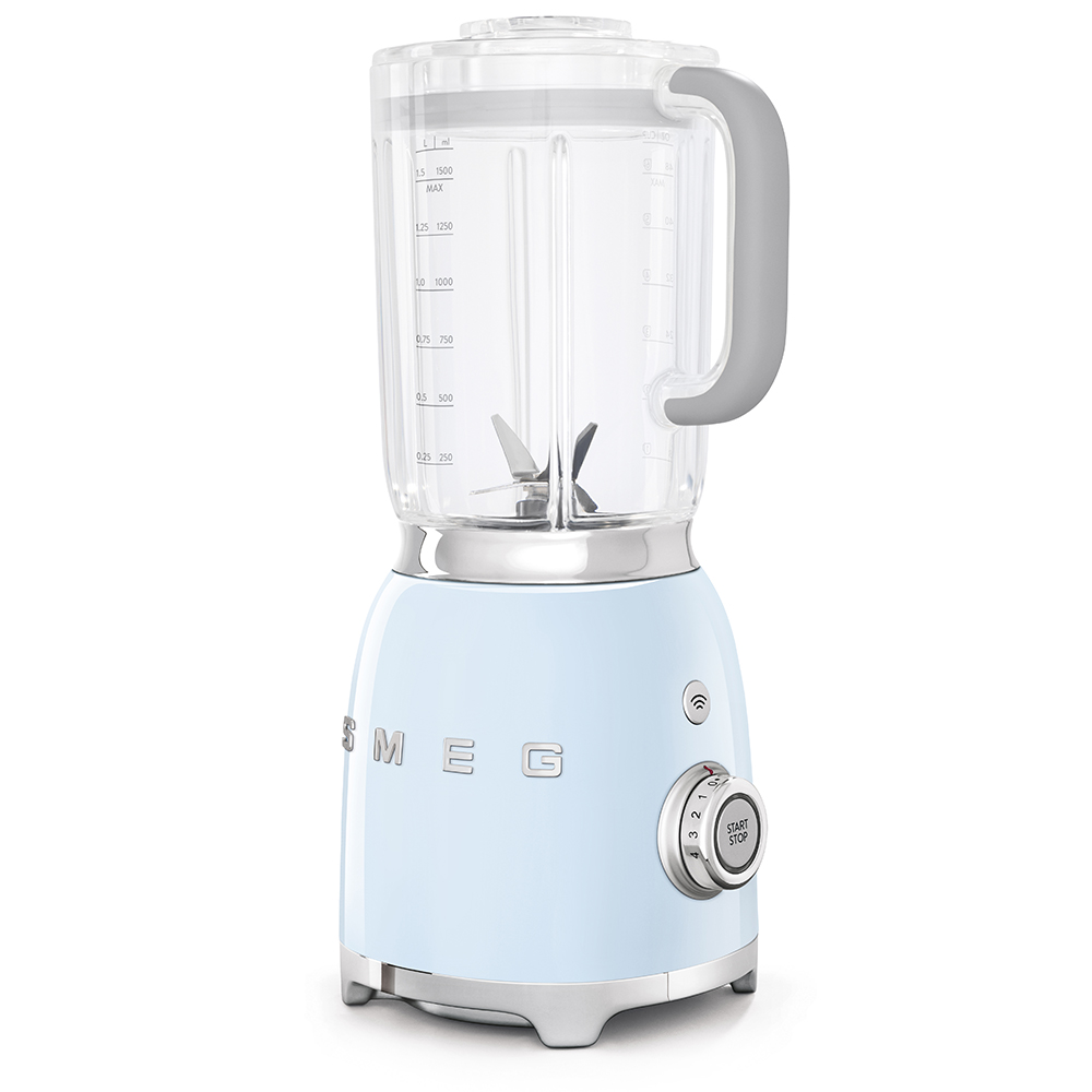 Smeg BLF01PBEU - Batidora de vaso 800W con Jarra de 1.5L Estilo Vintage Azul Pastel
