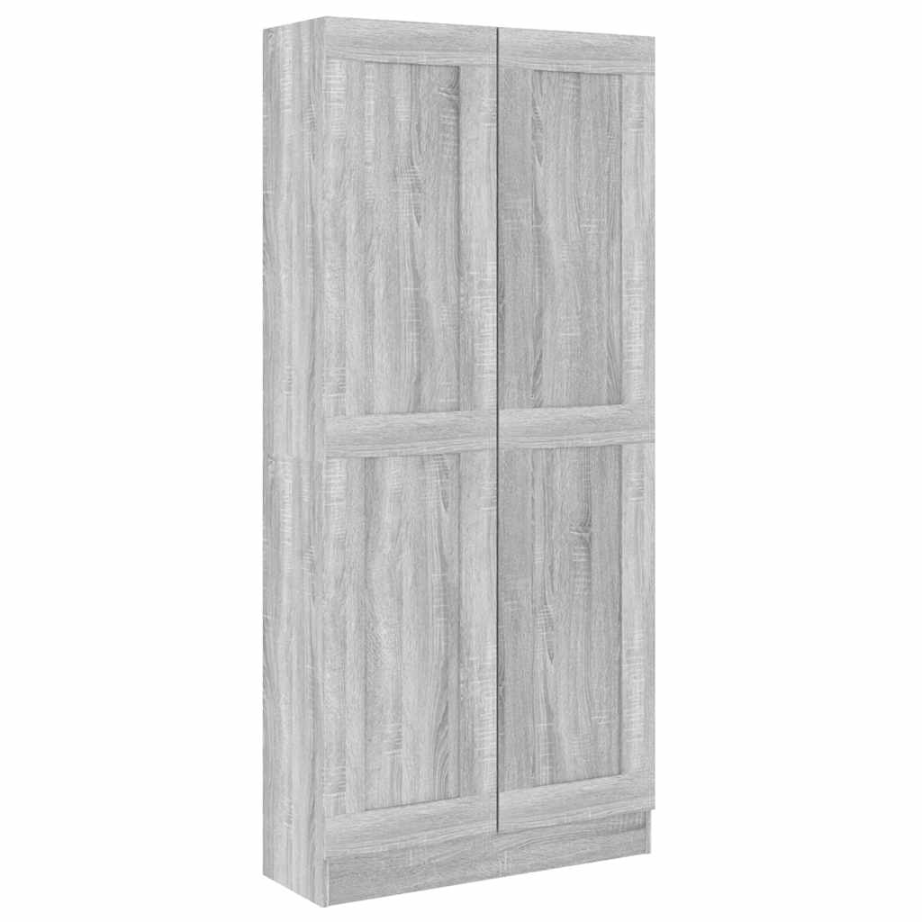 vidaXL Estantería madera contrachapada gris Sonoma 82,5x30,5x185,5 cm