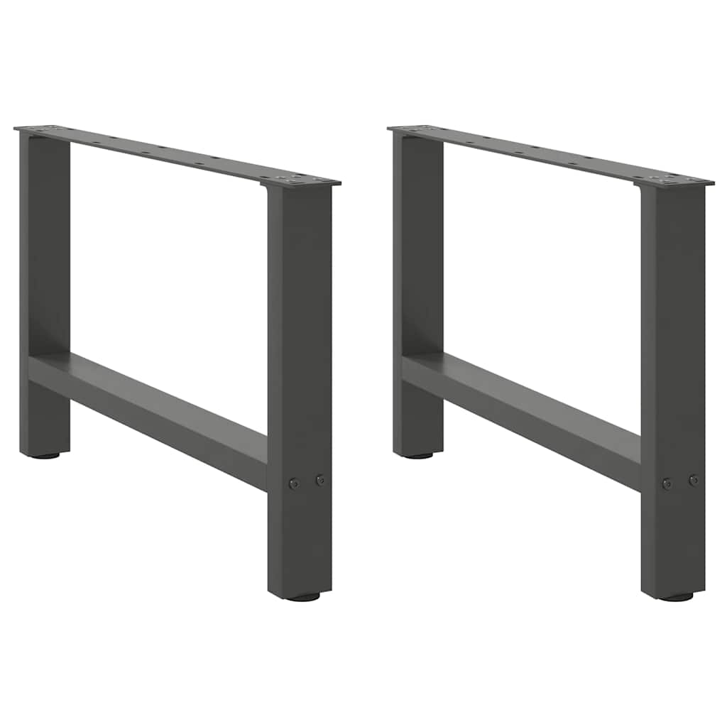 vidaXL Patas para mesa de centro (2 unidades, 70 x 42-43 cm, acero)