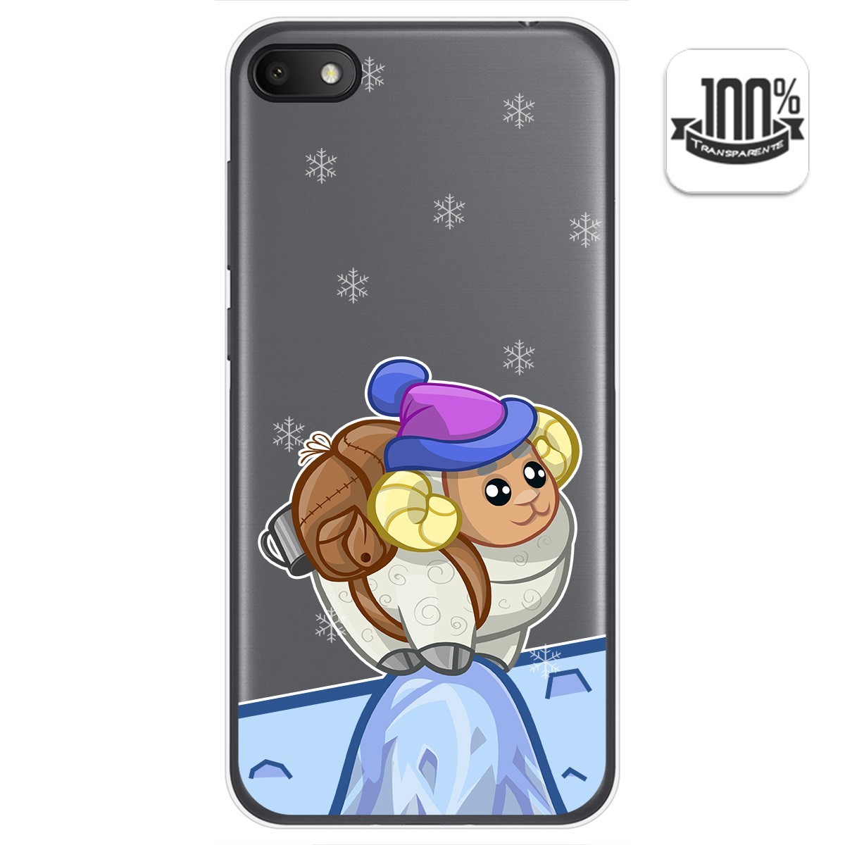 Tumundosmartphone Funda Gel Transparente para Alcatel 1V 2019 diseño Cabra Dibujos