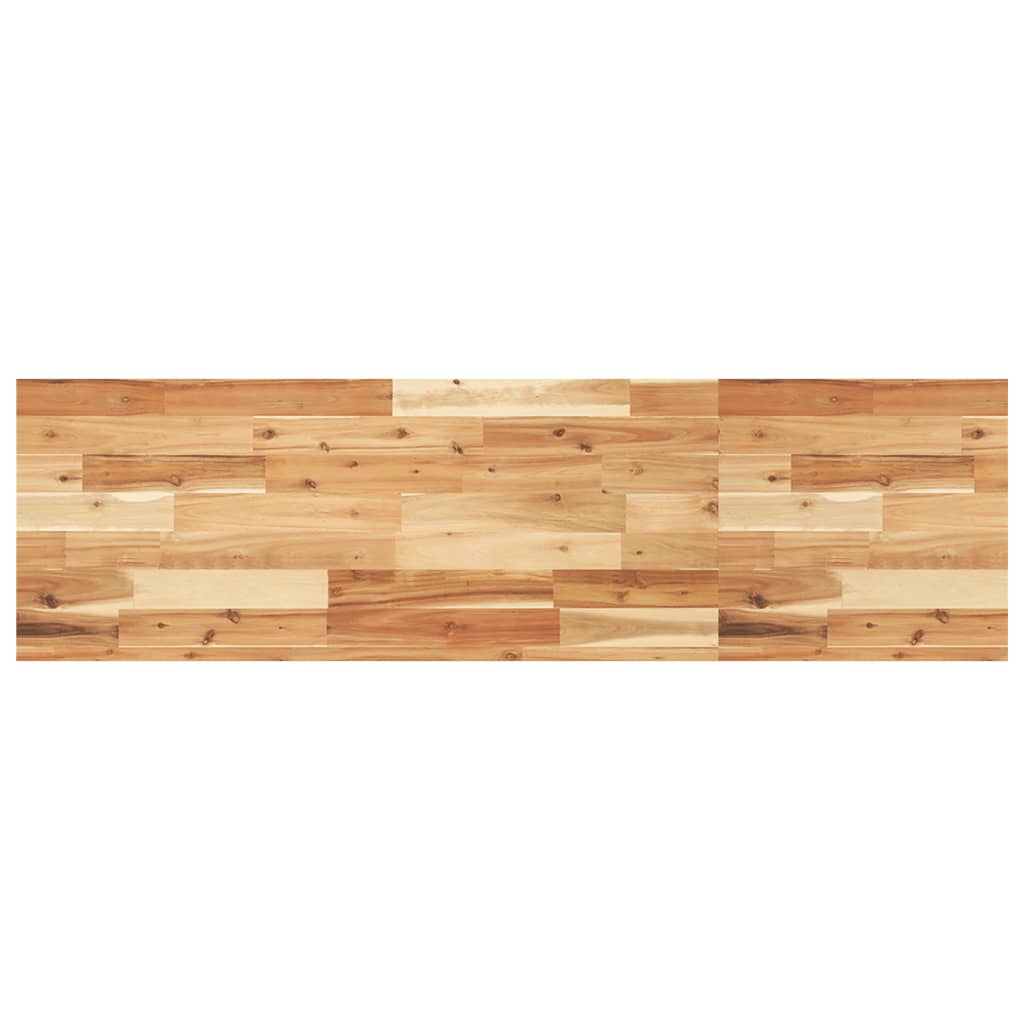 Estantería Flotante de Madera Maciza de Acacia Sin Tratar Vidaxl 160x40x4 Cm Marrón