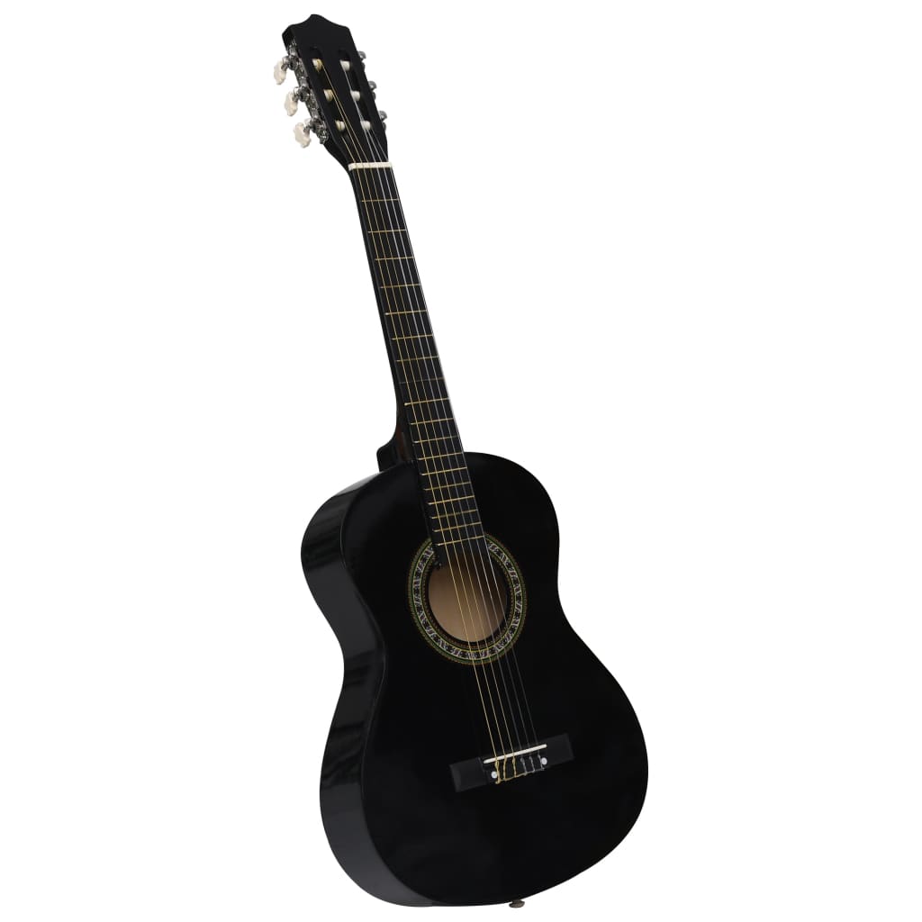vidaXL Guitarra Clásica para Niños y Principiantes 1/2 34" Instrumento Color Azul,  Negro,  Marrón oscuro y mas