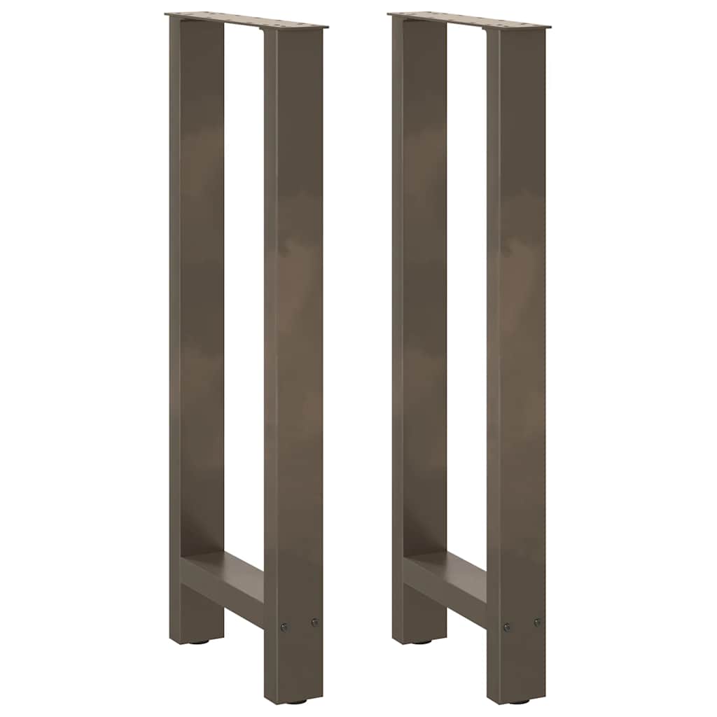 vidaXL Patas para mesa de bar (2 unidades, 50 x 100-101 cm, acero)