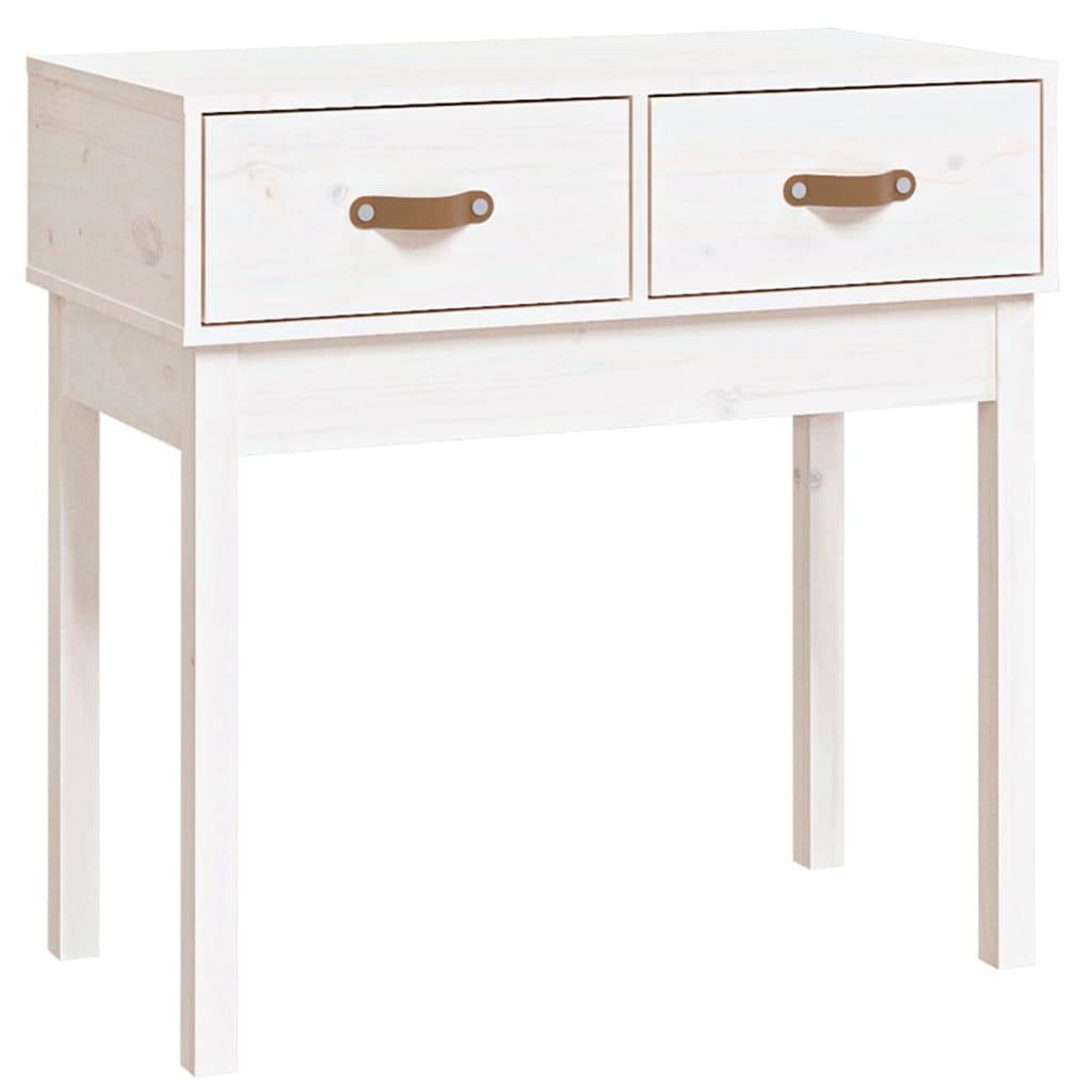 Vidaxl Mesa Consola Madera Maciza de Pino 76,5x40x75 Cm Natural