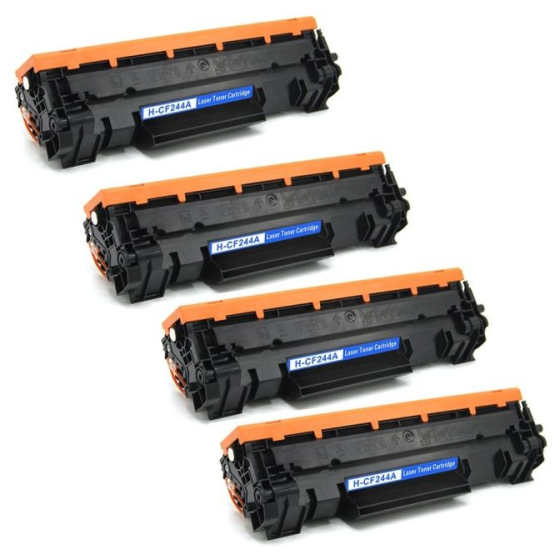 Nobrand - Pack 4 Toner Compatible HP CF244A para HP Laserjet Pro M15, M17, M28