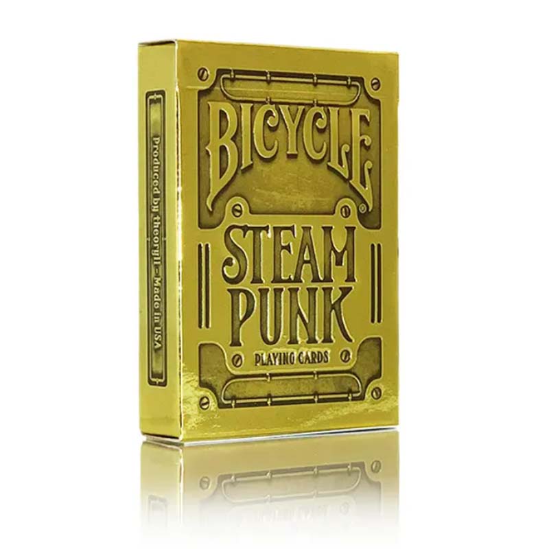 Fournier Bicycle USPCC Baraja poker Steampunk plata oro bronce Magia Magos Trucos Adultos Acabado especial Espectáculo Cardistry Poquer Playa Piscina Camping Noche de fiesta Cartomagia Aprender Fácil Colección Coleccionable