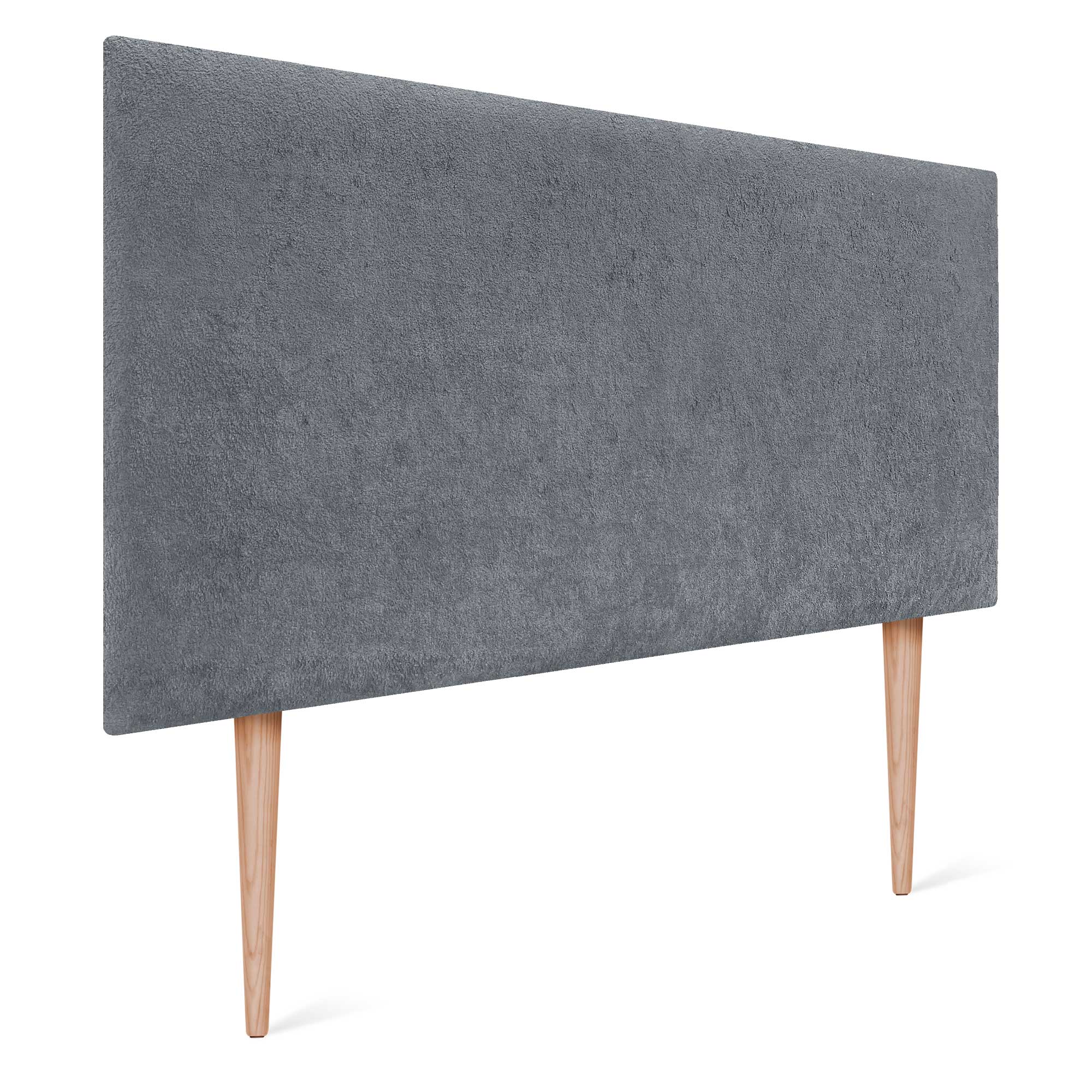 DHOME Cabecero Acabado Toalla Soft Tapizado Liso con Patas Tejido Suave para Pared Acústicos Cabeceros 8cm y 70 Al.