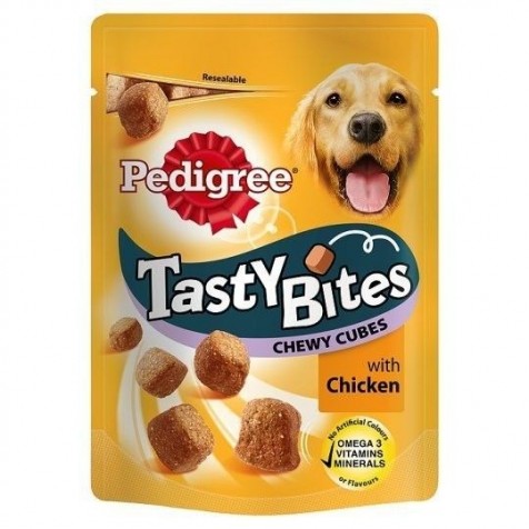 Pedigree Tasty Bites Chewy Cubes Aves 130 gr