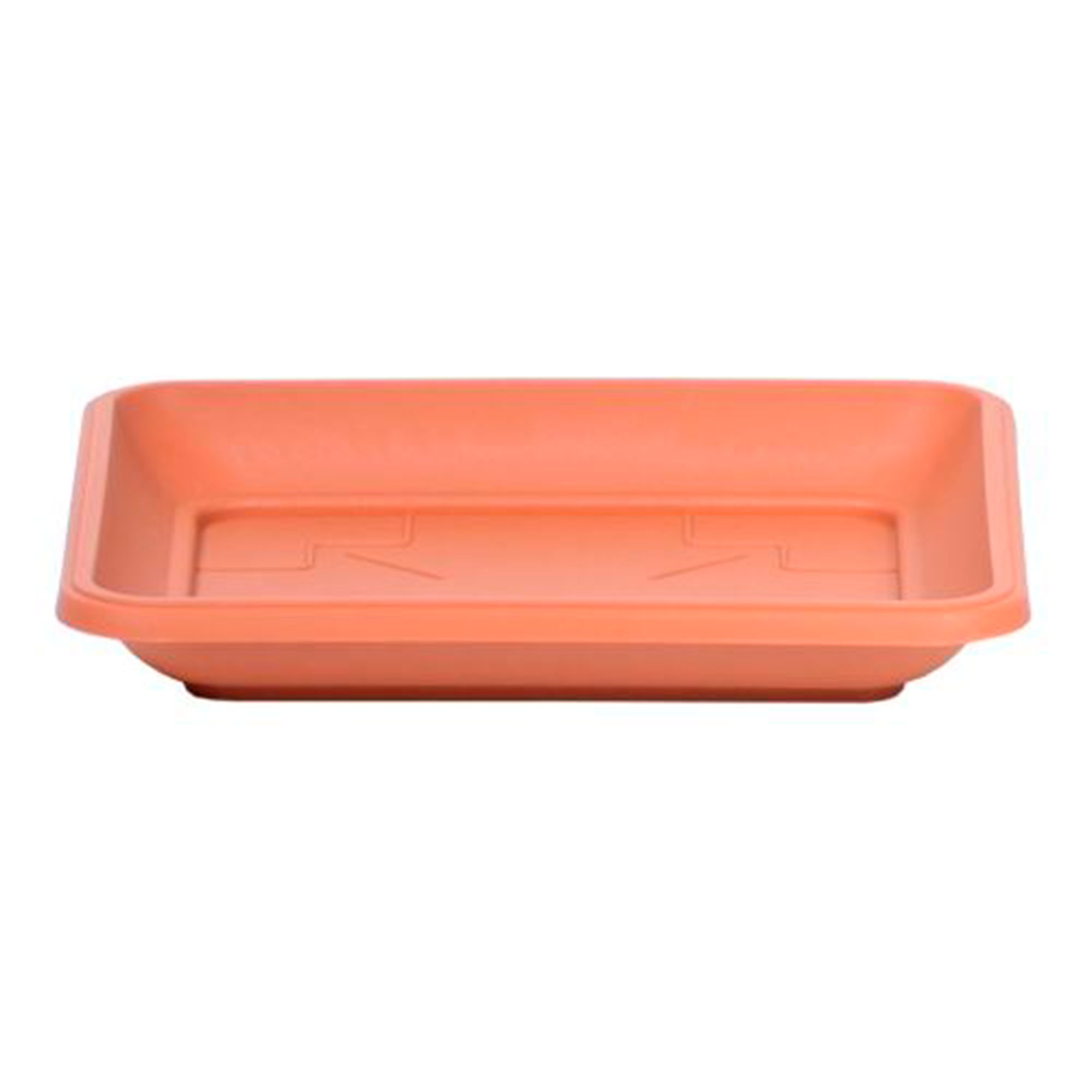 Base/plato para macetero TERRA , dimensiones (mm) 410x410x55, color Terracota