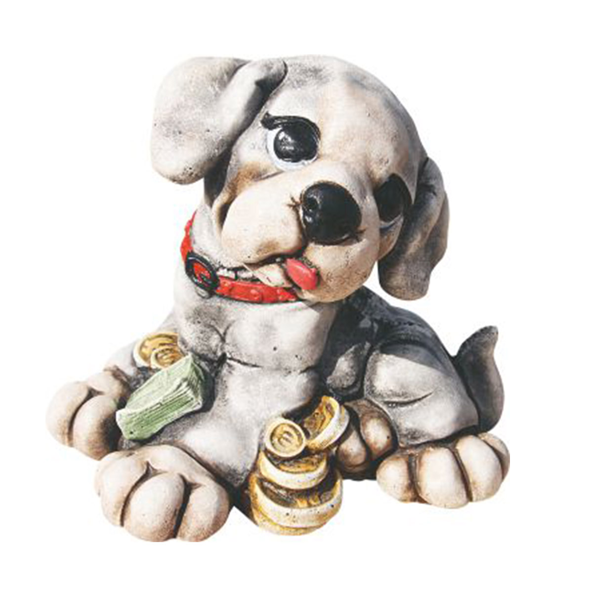 Figura de Piedra Perro Rufo de 19 cm para Jardín AnaParra