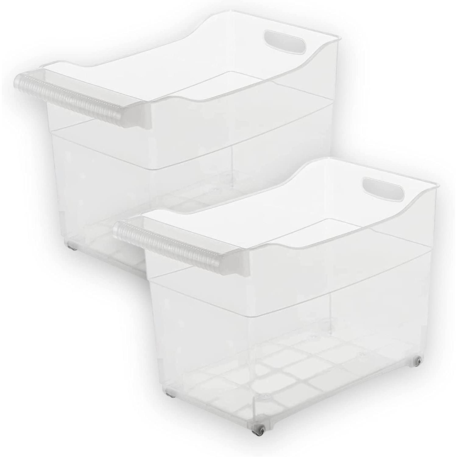 TIENDA EURASIA - Pack 2 Carros de Almacenaje con Ruedas, organizador de cocina para productos de limpieza y sartenes, deja tus armarios organizados