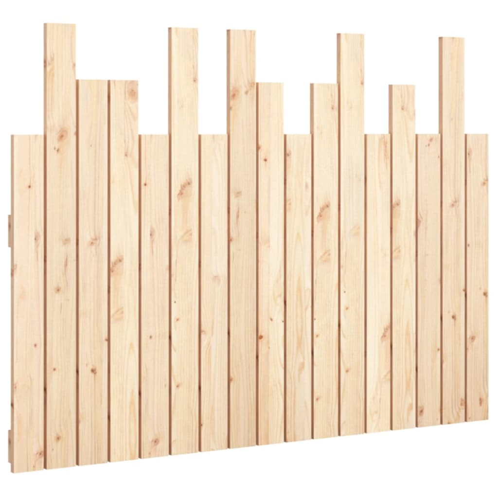 vidaXL Cabecero de cama de pared madera maciza de pino 108x3x80 cm