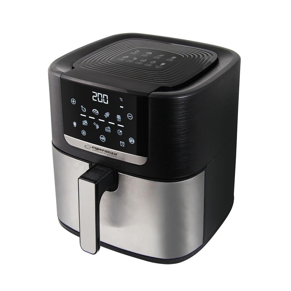 Esperanza eka004 freidora sin grasa 8l, 1700w inox