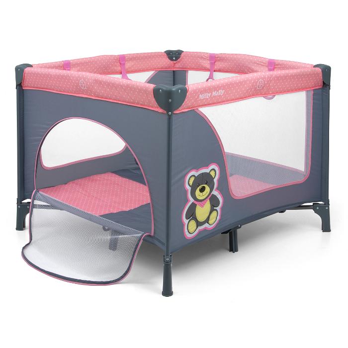 Berço Milly Mally Fun Bear Pink
