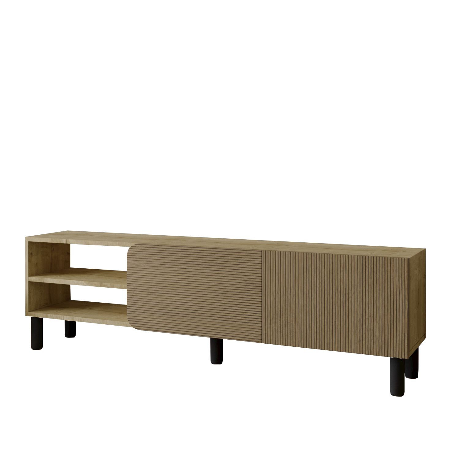 Habitat y Jardin - Soporte de TV de madera "River" - 150 x 31 x 48 cm - Beige