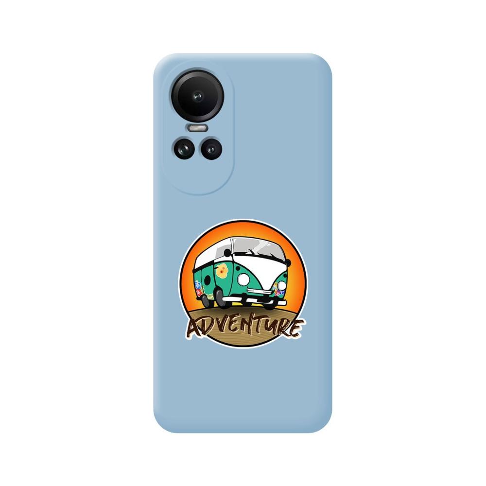 Xiaomi Redmi 12C Funda Silicona Líquida Azul dibujo Adventure