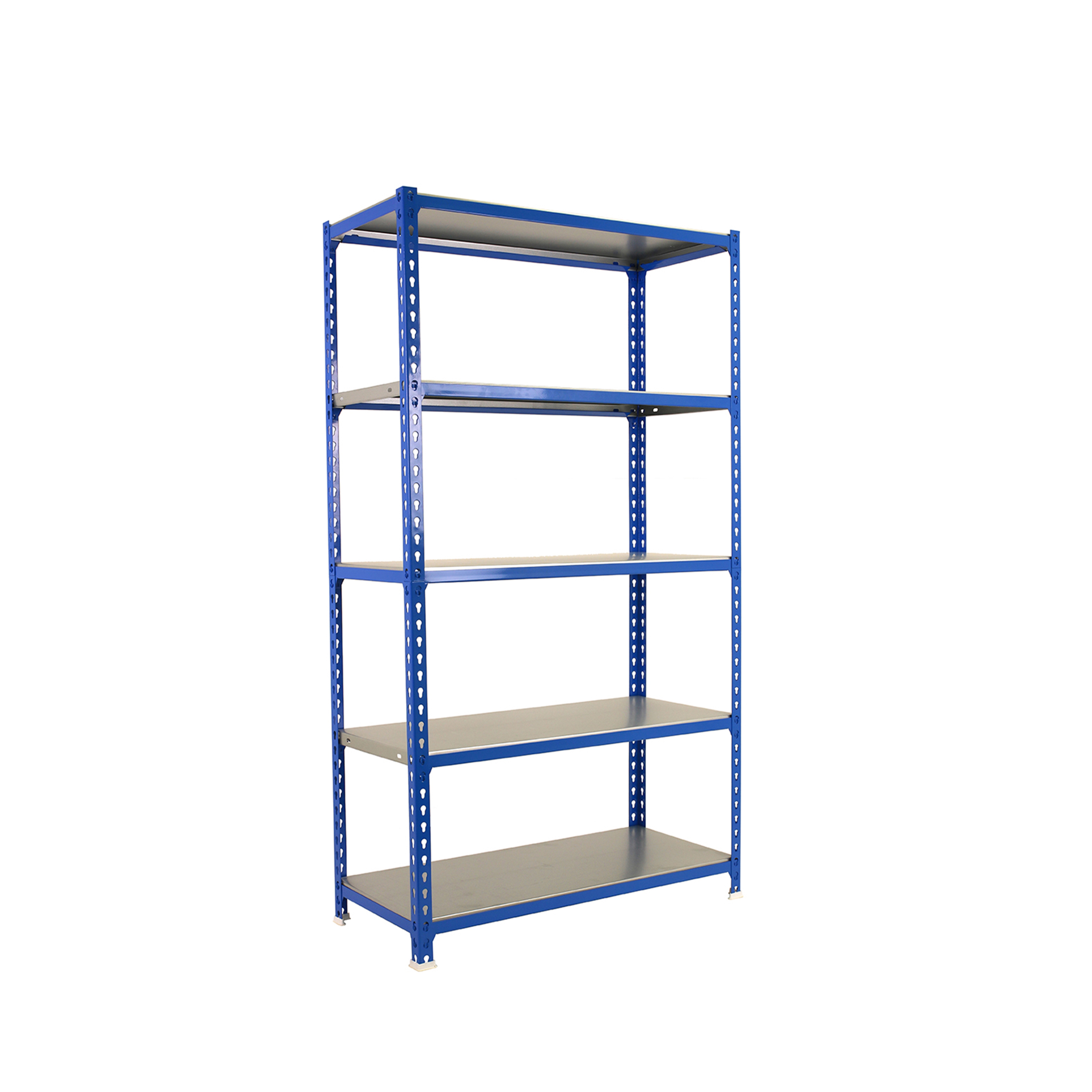 SimonRack Estanteria Metalica Almacenaje de Acero, 2000x1000x300 mm, 5 Baldas, Soporta 180 kg de Punto Flexión por balda, Azul/Galva - Simonclick