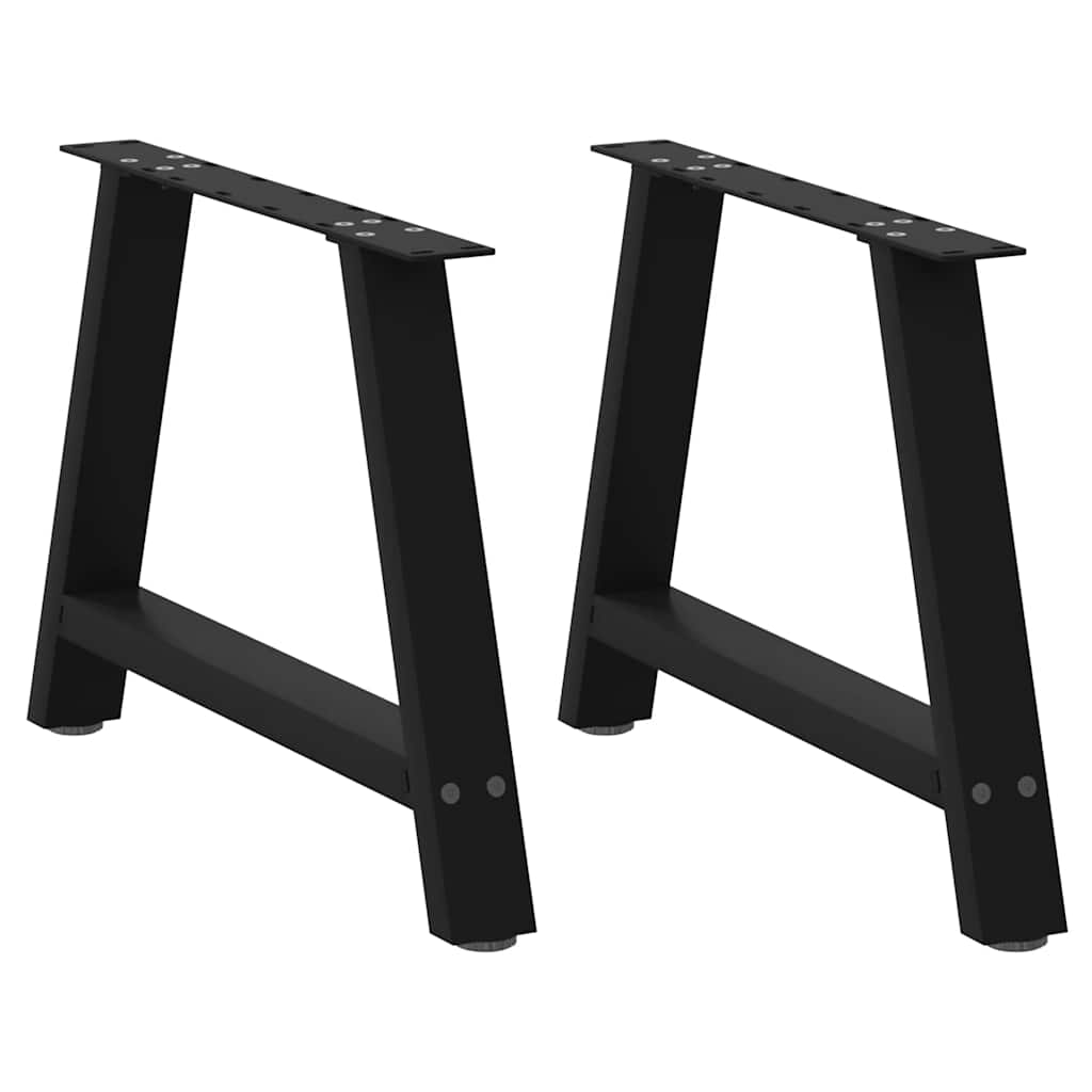 vidaXL Patas para mesa de centro en forma de A (2 unidades)  60 x (42-43) cm, acero