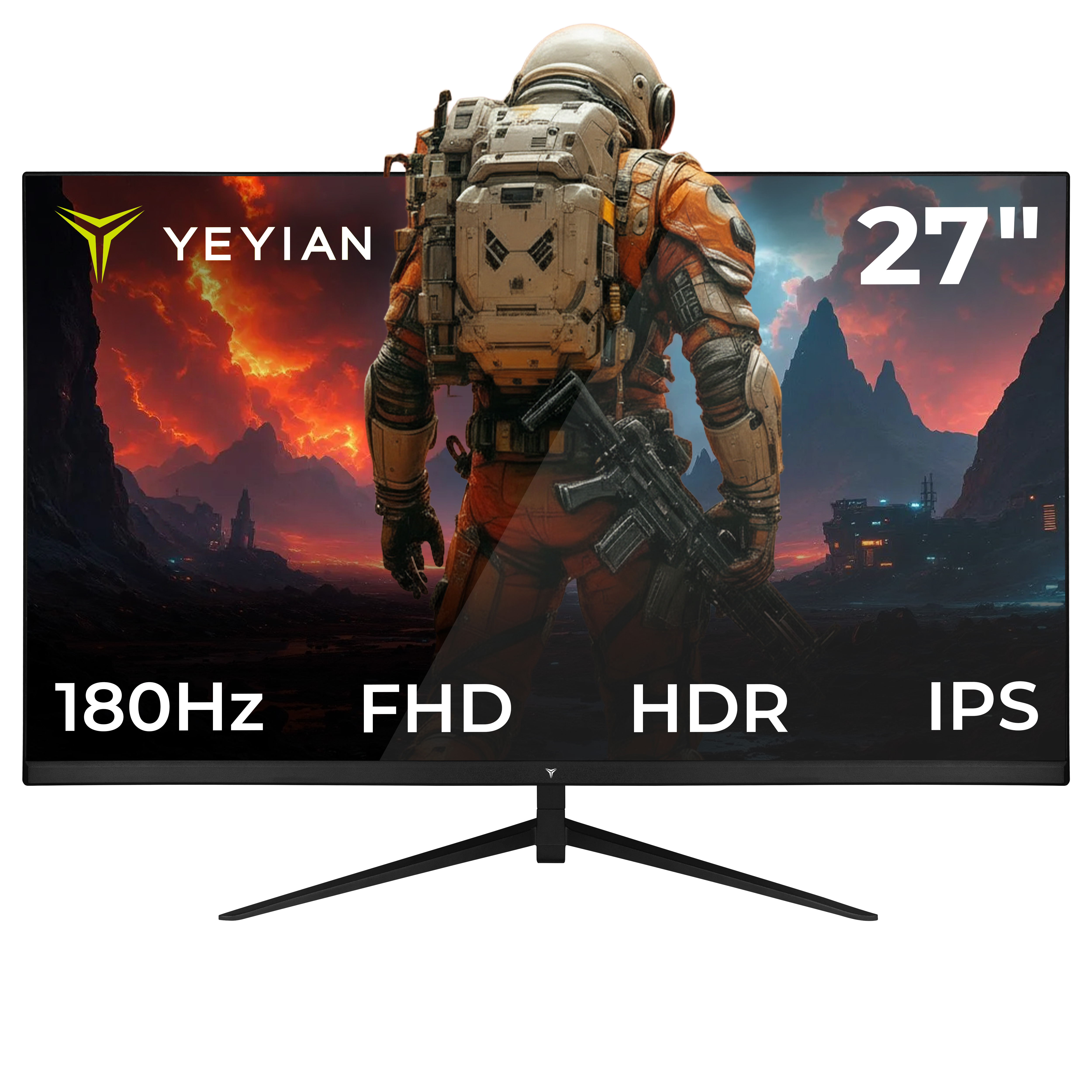 Monitor Gaming Yeyian Elysium 27" Fast IPS 27" FHD 180 Hz (YMF-IPF27-M1)