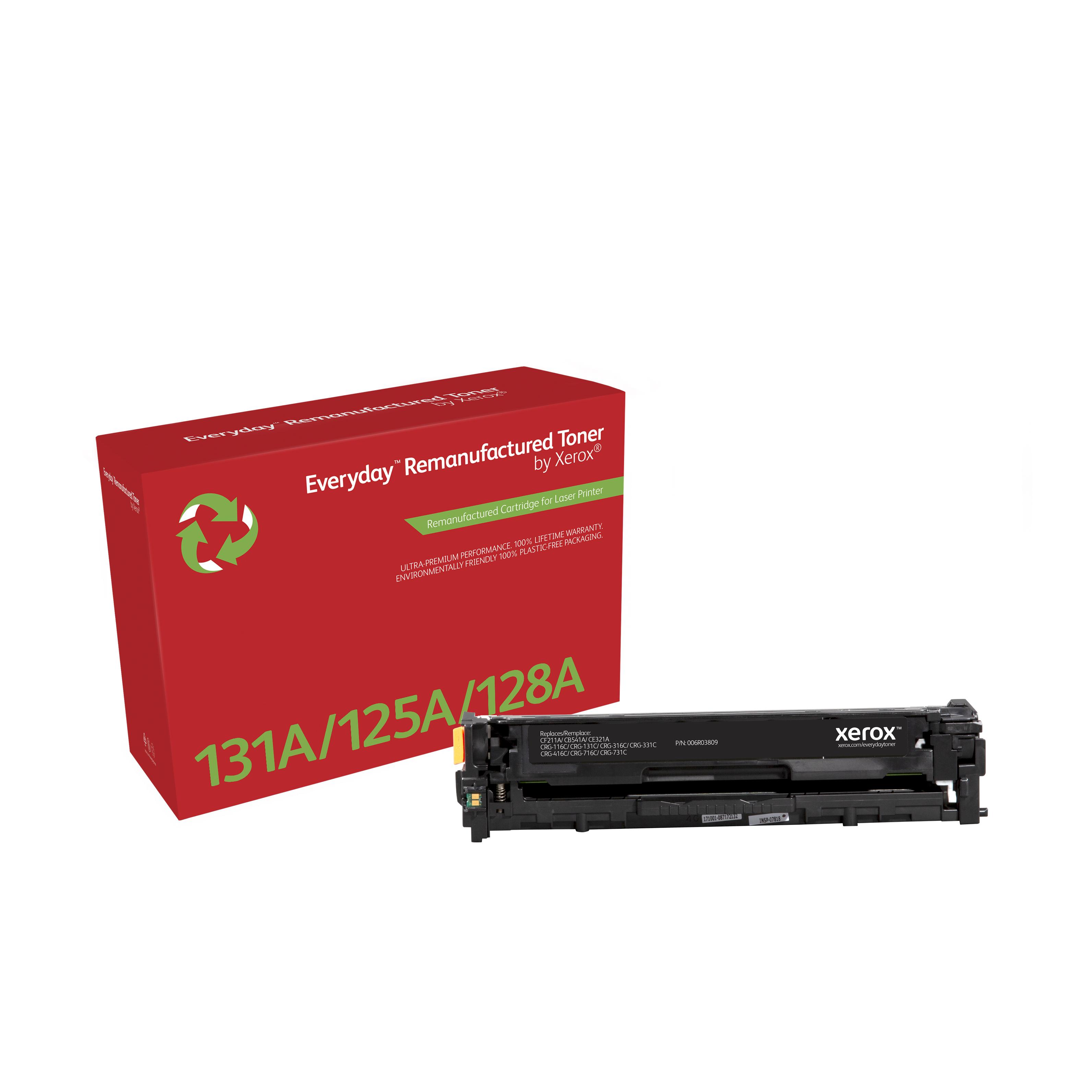 Compatible Everyday Tóner Cian Equivalente a CF211A/ CB541A/ CE321A/ CRG-116C/ CRG-131C para HP Colo