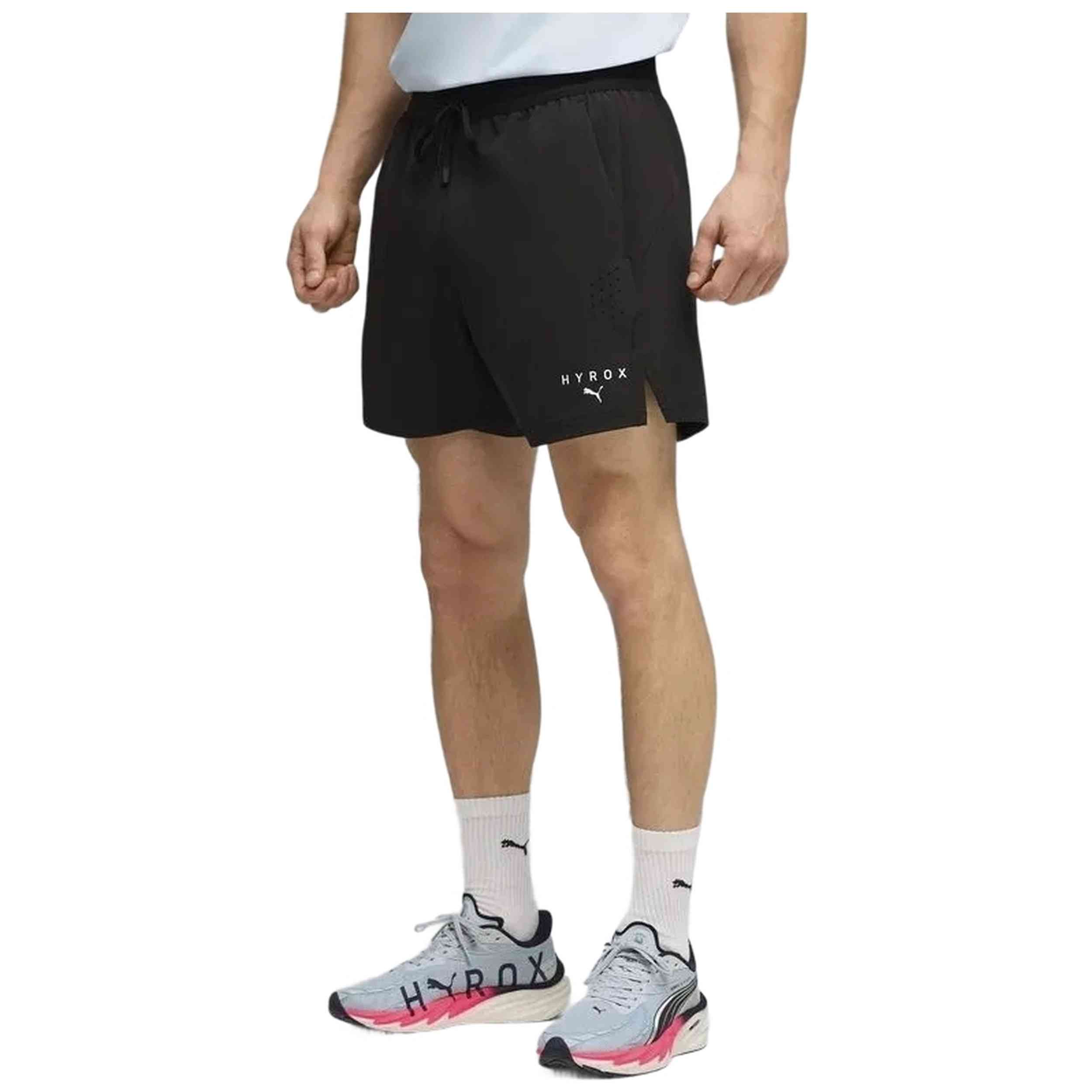 Short Puma modelo M Puma X Hyrox Dryel en color Negro