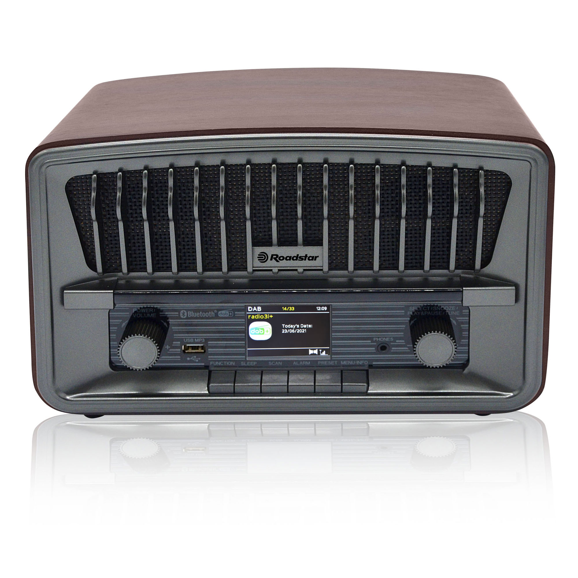 Roadstar TRA-300D+BK Radio Portátil Digital DAB/DAB+/FM, Funciona