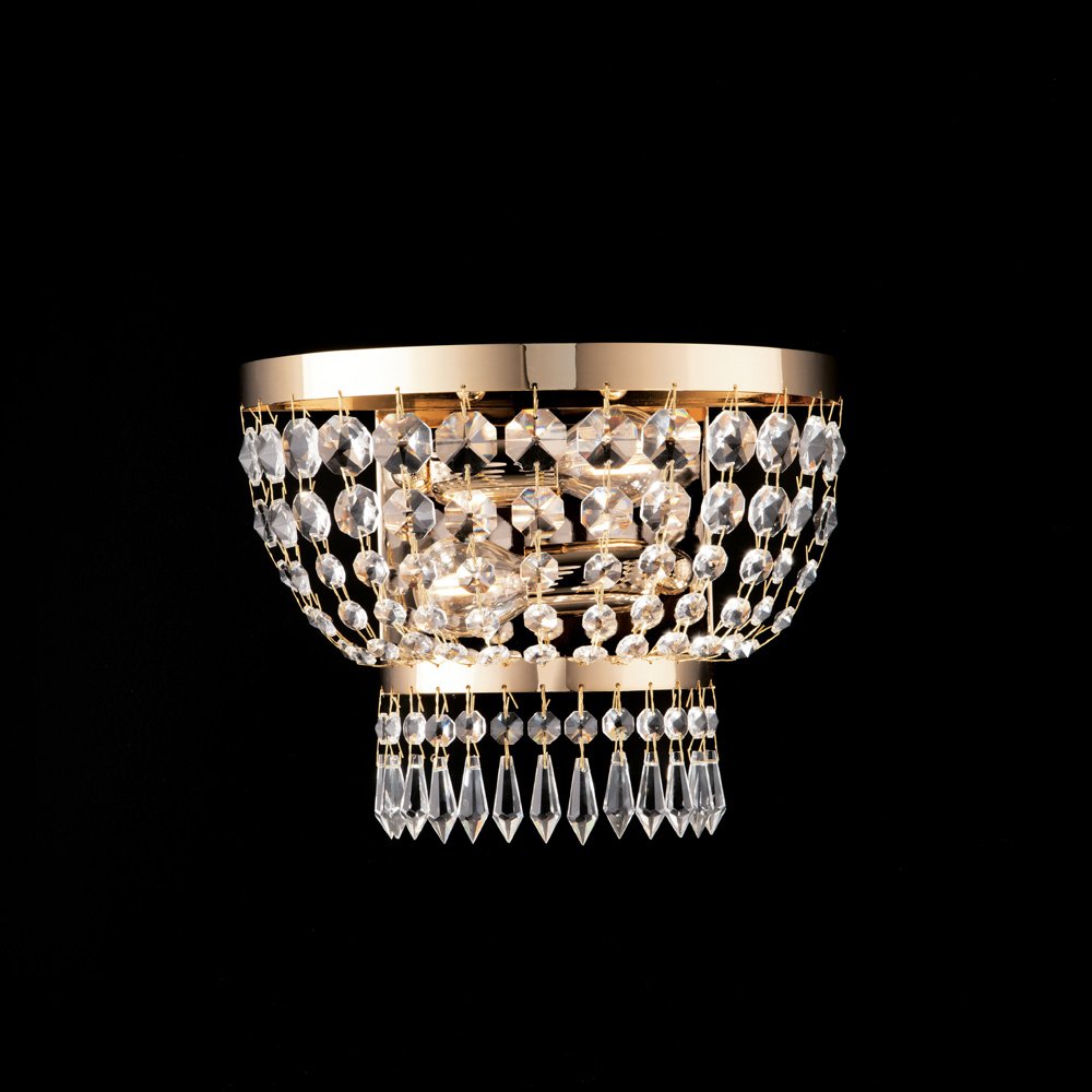 Mozart Classic Apliques Oro 2 Luces E14