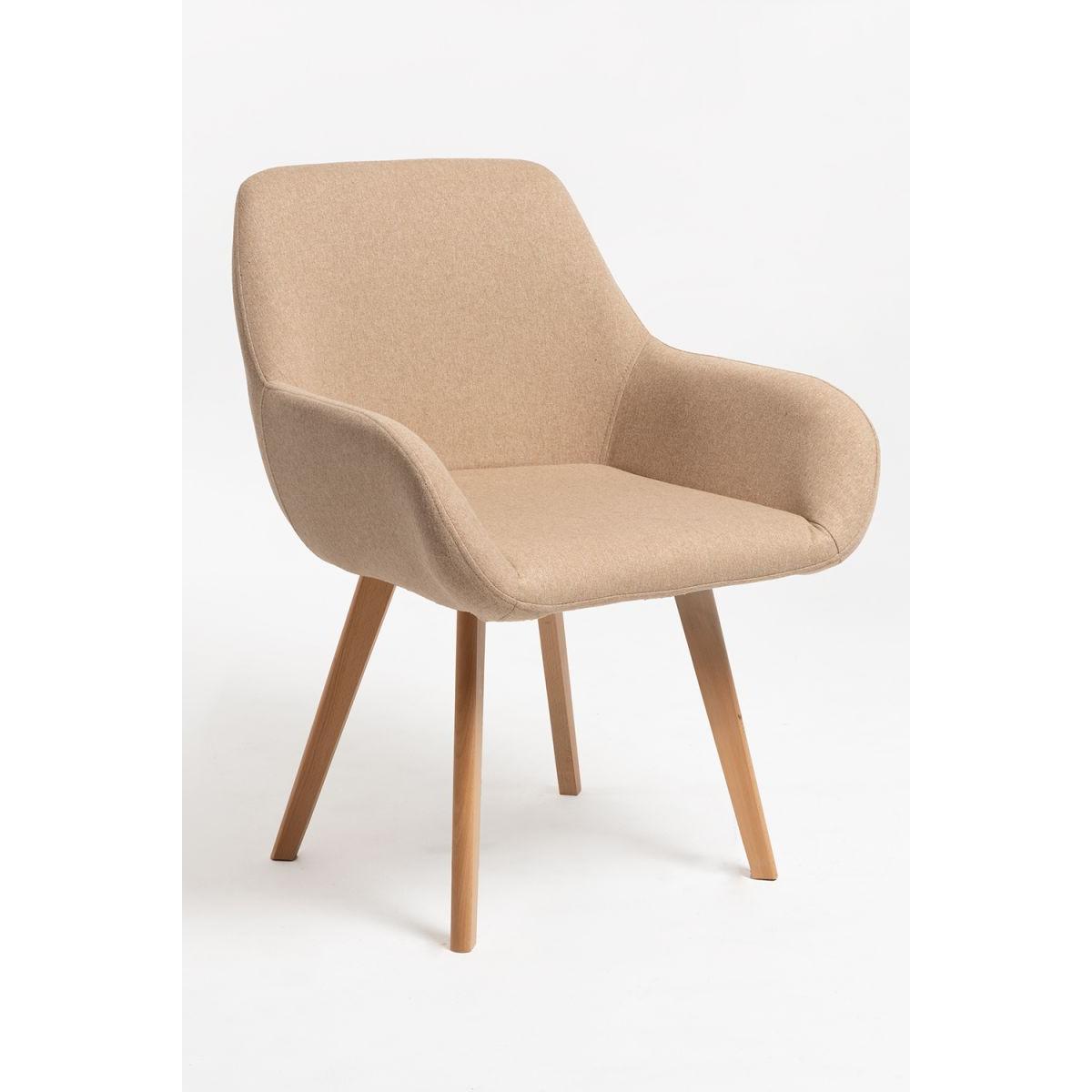 Regalos Miguel - Packs Sillas Comedor - Pack 2 Sillas Venly Tela - Beige