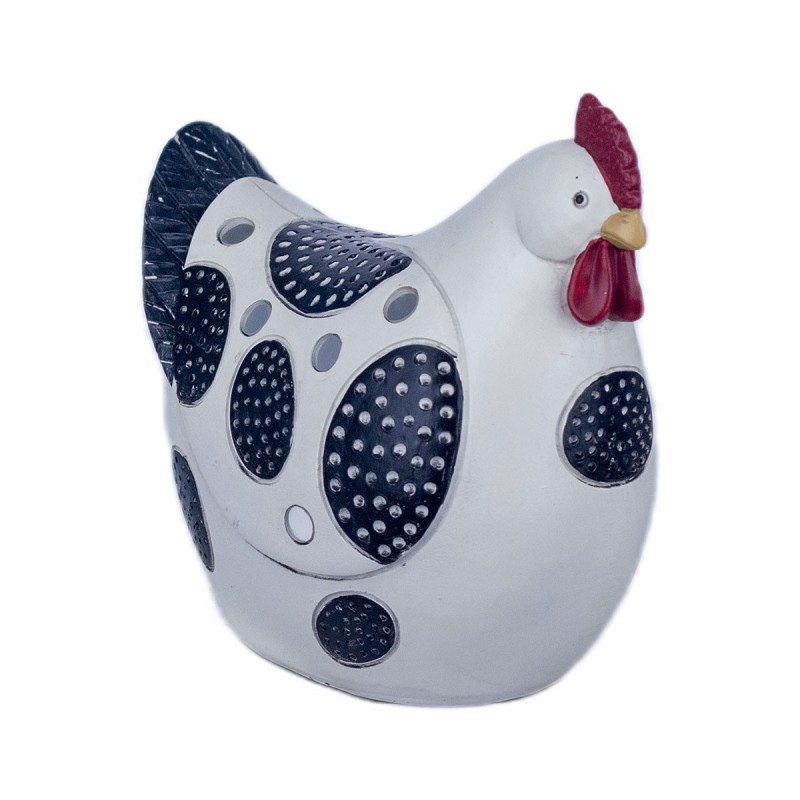 SIGNES GRIMALT Figura Gallina Resina 17x10x18cm Blanco Decoración Hogar Moderna