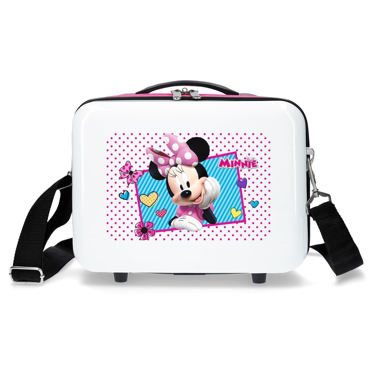 Neceser Abs Disney Mickey & minnie joy blanco 21x29x15cm