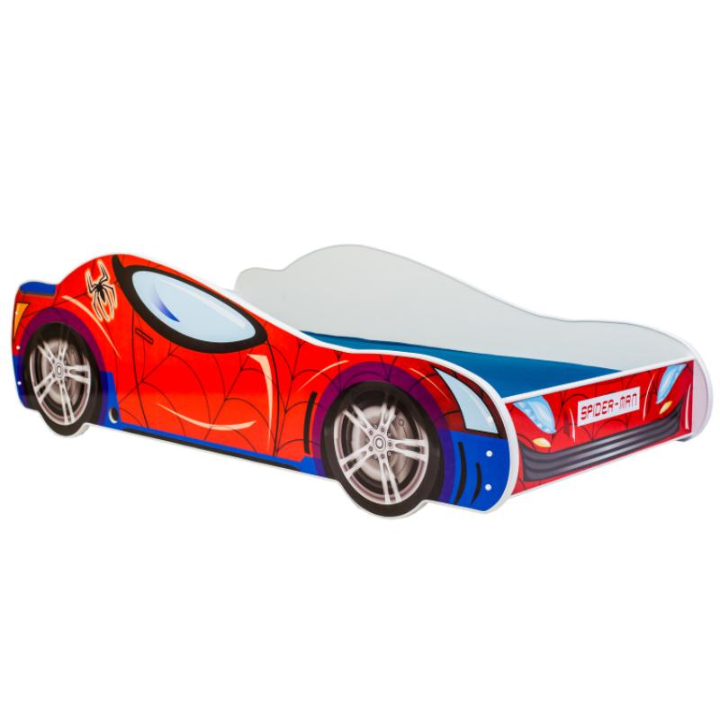 Cama de criança com colchão e estrado incluídos 160 x 80 Kobi Spider Car