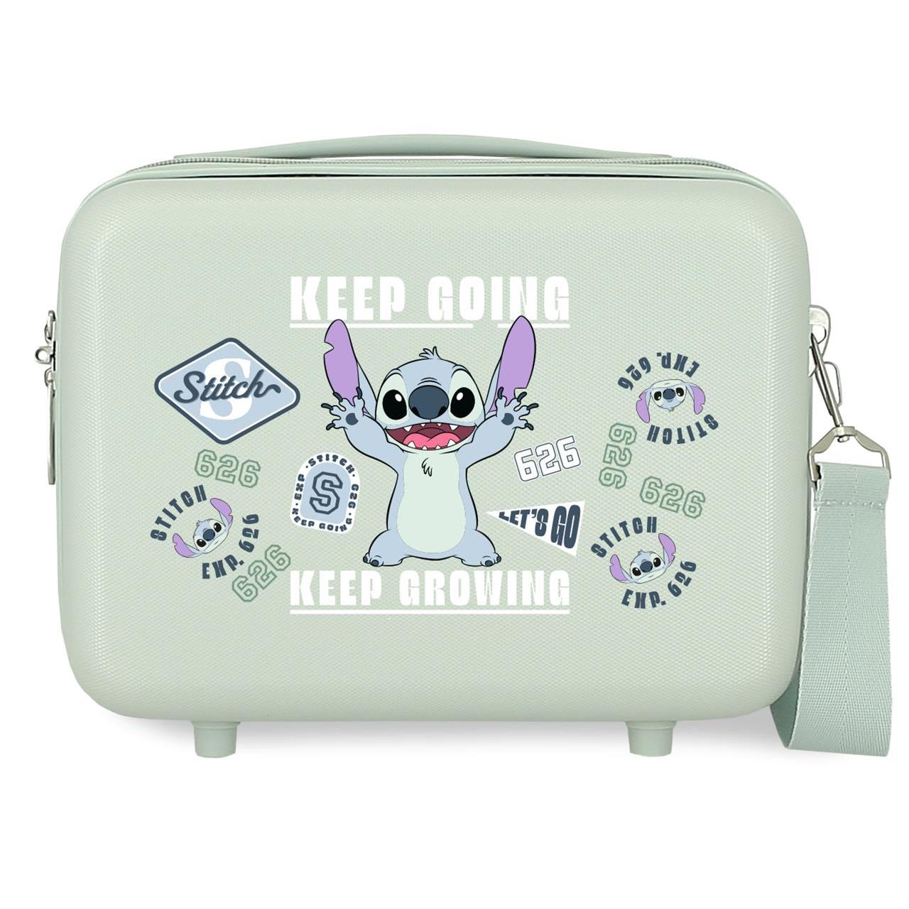 Neceser ABS Disney Stitch keep going menta 29x21x15cm
