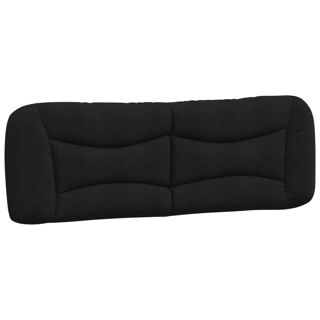 vidaXL Cabecero de cama acolchado Hvar tela negro 160 cm