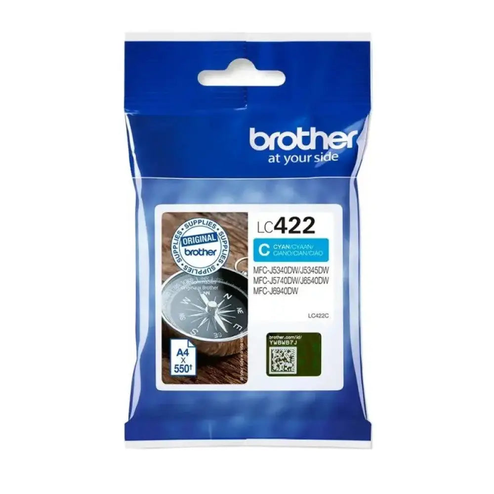 Cartucho de Tinta Original Brother LC-422C Cian