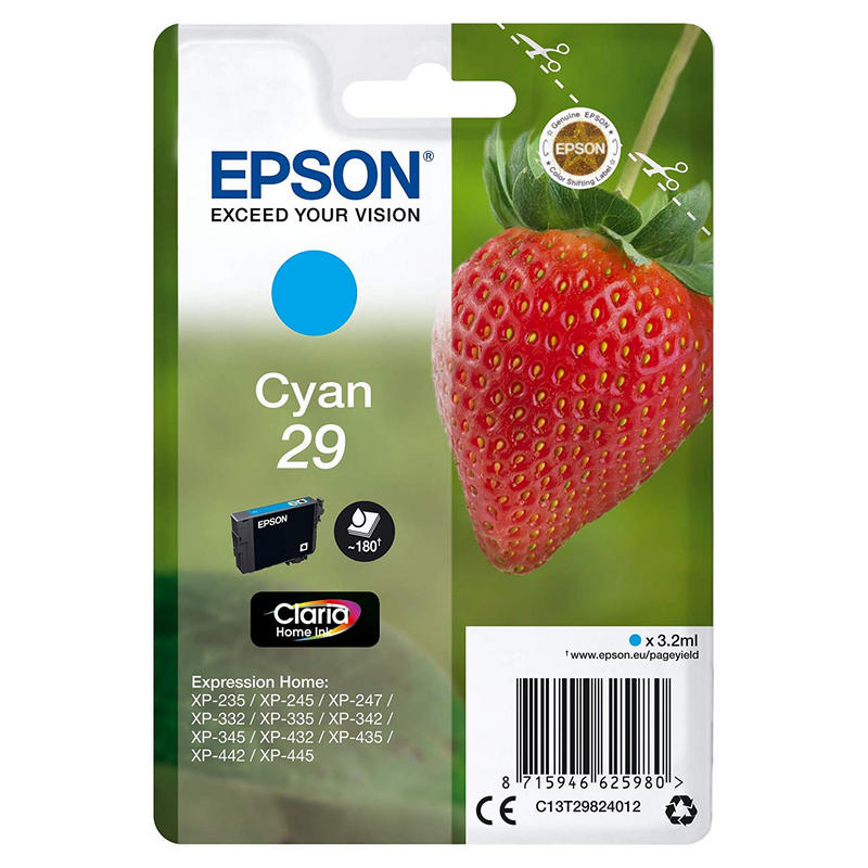 Cartucho de Tinta Epson T2982 Cian - Alta Calidad