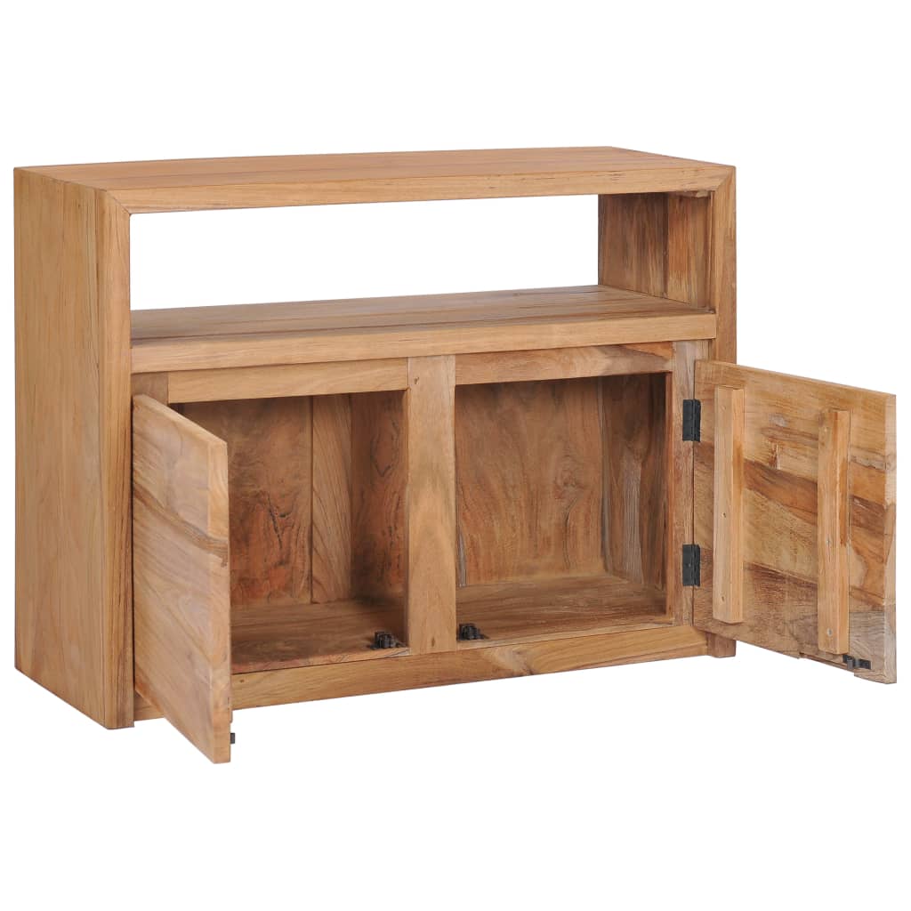 Aparador Vidaxl de Madera Maciza de Teca 80x30x60cm