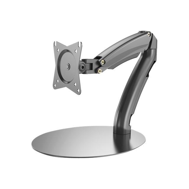 Digitus | Soporte de escritorio | Soporte universal para monitor LED/LCD con resorte de gas | Inclinación, giro, ajuste de altura y pivote | Negro
